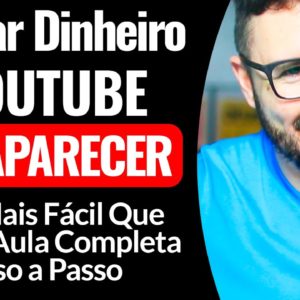 Ganhar Dinheiro No Youtube SEM APARECER, Sem Site, Sem Nada - Jeito Mais Fácil Que Existe