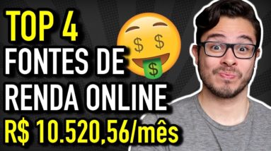 Como Ganhar Dinheiro na Internet: Minhas 4 Fontes de Renda Online (R$ 10.520,56 por mês)