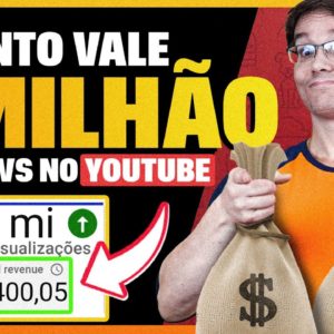 QUANTO O YOUTUBE PAGA POR 1 MILHÃO DE VIEWS (em canais diferentes)