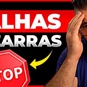 ERROS BIZARROS QUE AFILIADOS INICIANTES COMETEM AO VENDER NO HOTMART