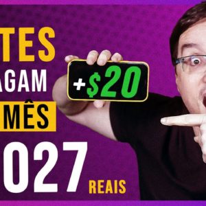 3 SITES QUE PAGAM ATÉ 20 DÓLARES POR DIA! [R$ 3,027,00 POR MÊS]