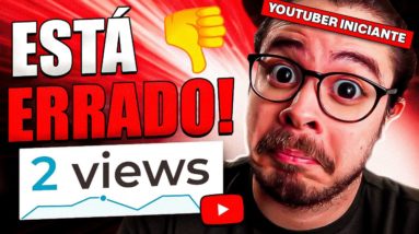 O MAIOR Erro que TODO Youtuber iniciante comete... (IMPOSSÍVEL crescer assim!)