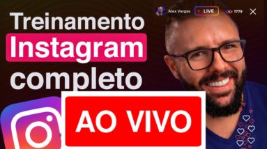 AO VIVO, completo sobre INSTAGRAM, como ganhar seguidores e dinheiro no instagram