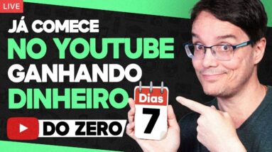 A FÓRMULA MAIS RÁPIDA DE GANHAR DINHEIRO COM O YOUTUBE DO ZERO EM 7 DIAS! [Live 01]