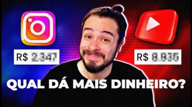 YouTube ou Instagram: qual é melhor para ganhar dinheiro? (Iniciantes)