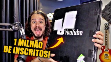 Como crescer no YouTube em 2023 + Abrindo placa de 1 Milhão de Inscritos! - Live #29