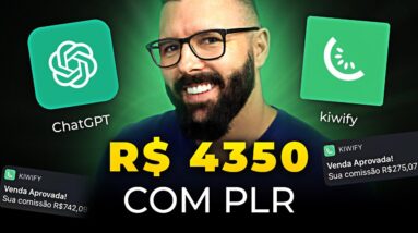 PLR com CHATGPT, Ganhar R$150 por DIA na KIWIFY Fácil (Passo a Passo Novo e Completo p/ Iniciantes)