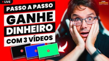 REVELADO! COMO GANHAR DINHEIRO NO YOUTUBE EM 2023 COM APENAS 3 VIDEOS [SUPER LIVE]