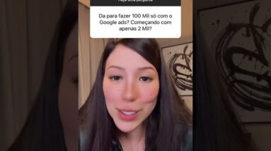 🤑 COMO FATURAR R$100 MIL COM O GOOGLE ADS? [GABI RESPONDE]