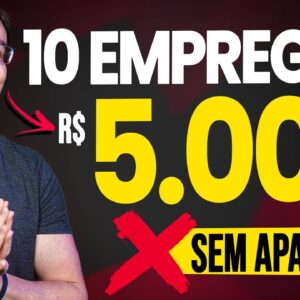 10 EMPREGOS PRA ATUAR NOS BASTIDORES DA INTERNET E GANHAR 5K MÊS!