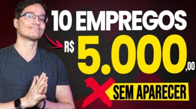 10 EMPREGOS PRA ATUAR NOS BASTIDORES DA INTERNET E GANHAR 5K MÊS!