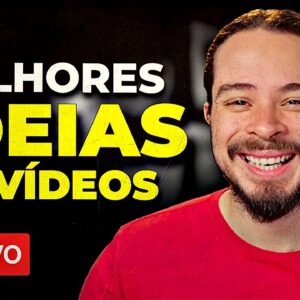 Como ter ideias de vídeos para crescer YouTube | Live aberta p/ perguntas #50