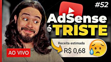 Top 3 Formas de Ganhar Dinheiro no YouTube | Live aberta p/ perguntas #52