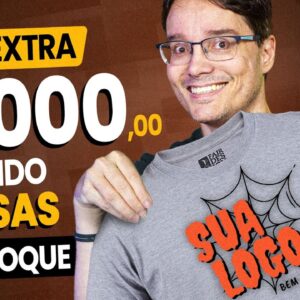 2 MIL REAIS TODO MÊS VENDENDO CAMISETAS SEM ESTOQUE USANDO PRINT ON DEMAND! [Renda Extra]