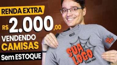 2 MIL REAIS TODO MÊS VENDENDO CAMISETAS SEM ESTOQUE USANDO PRINT ON DEMAND! [Renda Extra]