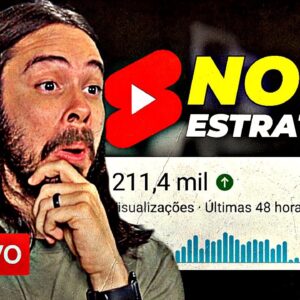 Errei?! Nova estratégia de Shorts p/ crescer no YouTube | Live aberta p/ perguntas #55