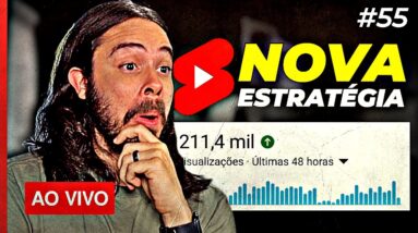 Errei?! Nova estratégia de Shorts p/ crescer no YouTube | Live aberta p/ perguntas #55