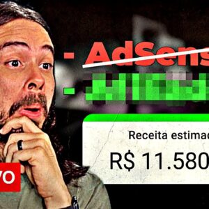 Melhor forma de como ganhar dinheiro no YouTube (R$ 11 mil por mês) | Live #58